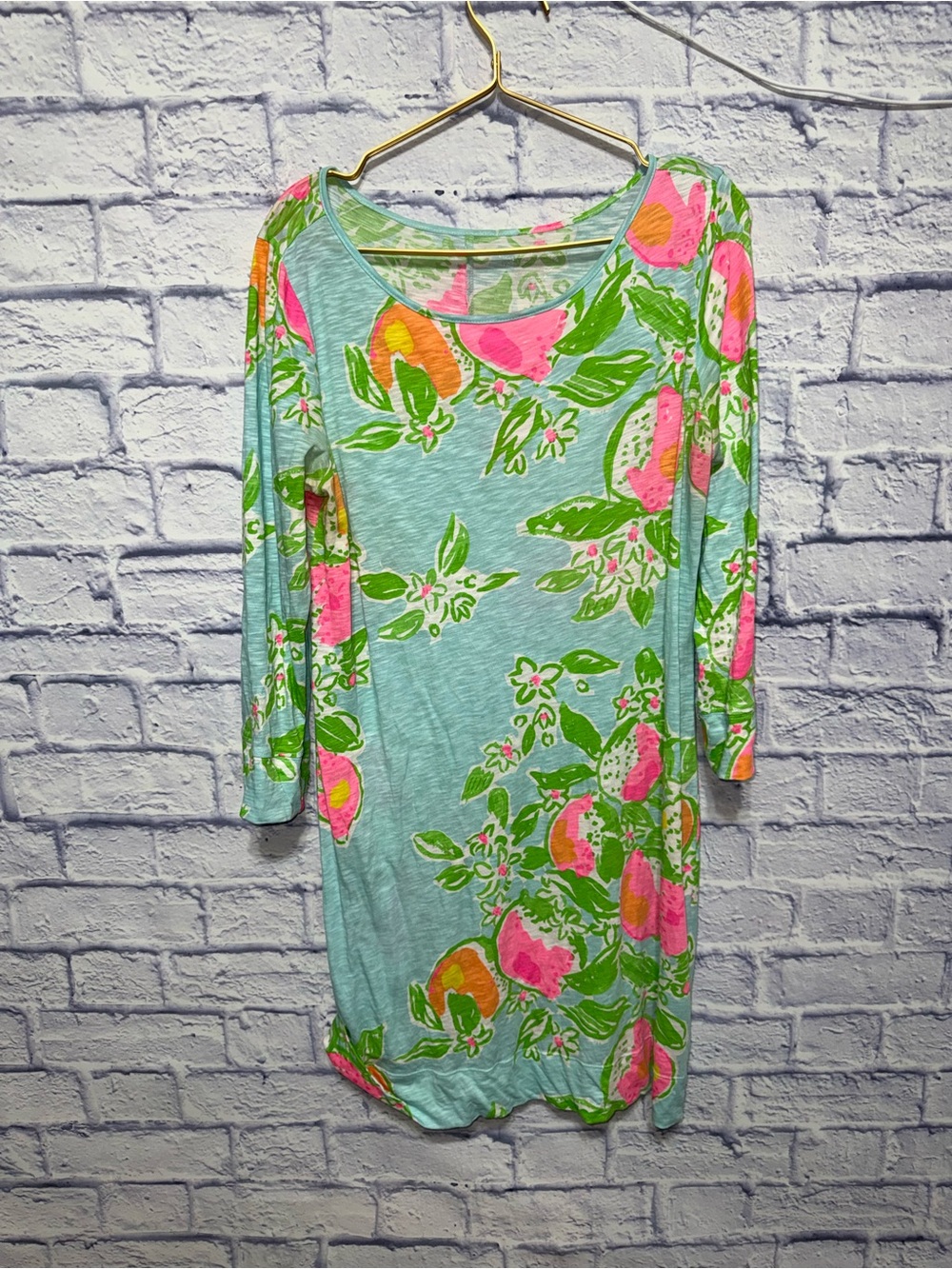 Lilly Pulitzer Marlowe Dress in the
"Fresh Squeezed Pink Lemonade" print
